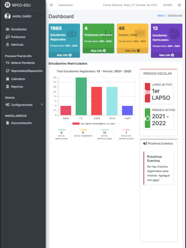 Academic Operations System - Sipco Educación